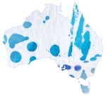 Cyanotype in Australia map